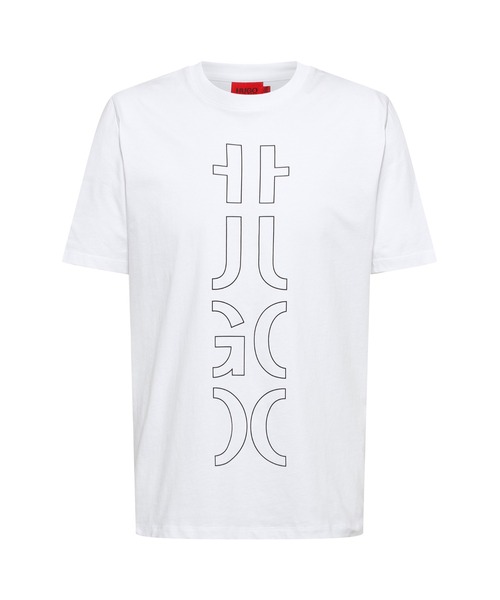 HUGO(ヒューゴ)の「オーガニックコットン クロップトロゴ Tシャツ(Tシャツ/カットソー・メンズ・ホワイト/ブラック/シルバー/ブラウン・S/M/XL/XS/L/XXL)」の8枚目の写真