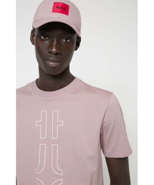 HUGO(ヒューゴ)の「オーガニックコットン クロップトロゴ Tシャツ(Tシャツ/カットソー・メンズ・ホワイト/ブラック/シルバー/ブラウン・S/M/XL/XS/L/XXL)」の14枚目の写真