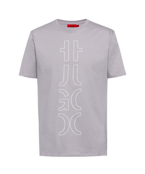 HUGO(ヒューゴ)の「オーガニックコットン クロップトロゴ Tシャツ(Tシャツ/カットソー・メンズ・ホワイト/ブラック/シルバー/ブラウン・S/M/XL/XS/L/XXL)」の20枚目の写真