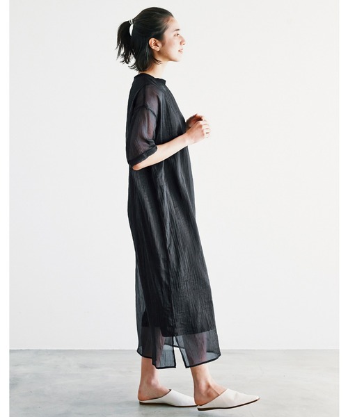 avecmoi（アヴェクモワ）の「【佐藤かなさんプロデュース】 アヴェクモワ　シアーワンピース〈ブラック〉（ワンピース・レディース・ブラック・SMALL/MEDIUM）」の9枚目の写真