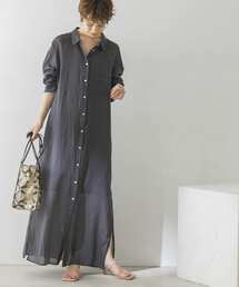 URBAN RESEARCH | コットンボイルマキシシャツワンピース(ワンピース)
