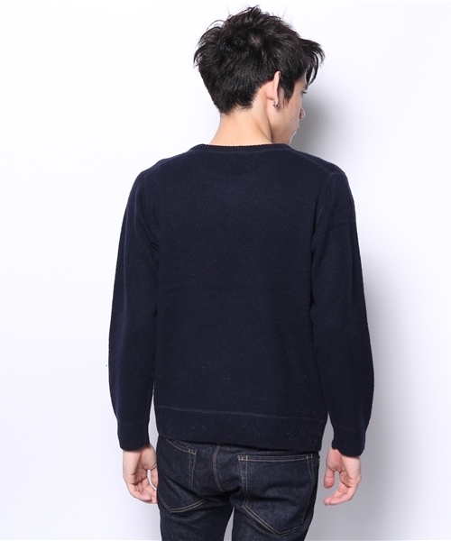 CIAOPANIC（チャオパニック）の「【Ciaopanic】ロゴJQP/O（ニット/セーター・メンズ・ボルドー/チャコールグレー/グリーン/ネイビー/マスタード・LARGE/MEDIUM）」の9枚目の写真