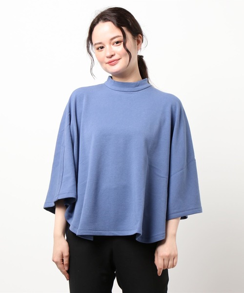 LA MARINE FRANCAISE(マリン フランセーズ)の「マントプルオーバー(Tシャツ/カットソー・レディース・ブルー/杢グレー/ブラック・F)」の4枚目の写真