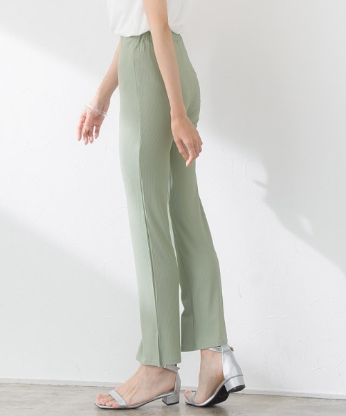 Pierrot(ピエロ)の「ストレートリブパンツ(その他パンツ・レディース・ミント/チャコール/モカ・M/L)」の13枚目の写真