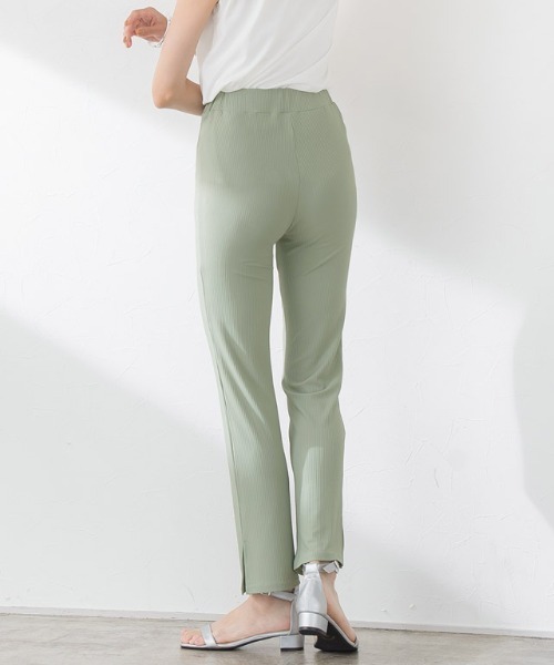 Pierrot(ピエロ)の「ストレートリブパンツ(その他パンツ・レディース・ミント/チャコール/モカ・M/L)」の14枚目の写真