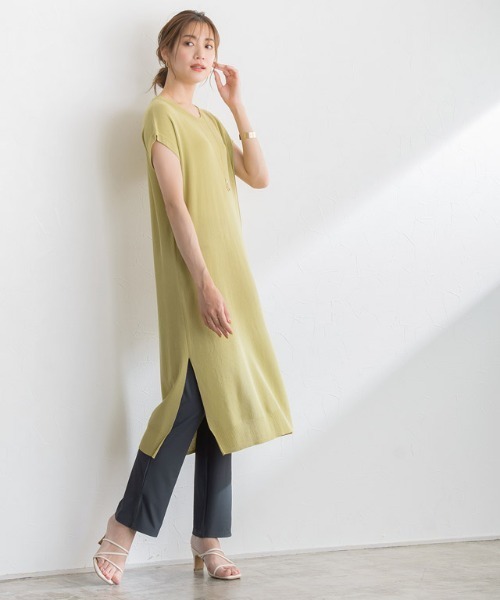 Pierrot(ピエロ)の「ストレートリブパンツ(その他パンツ・レディース・ミント/チャコール/モカ・M/L)」の15枚目の写真
