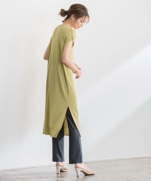 Pierrot(ピエロ)の「ストレートリブパンツ(その他パンツ・レディース・ミント/チャコール/モカ・M/L)」の16枚目の写真