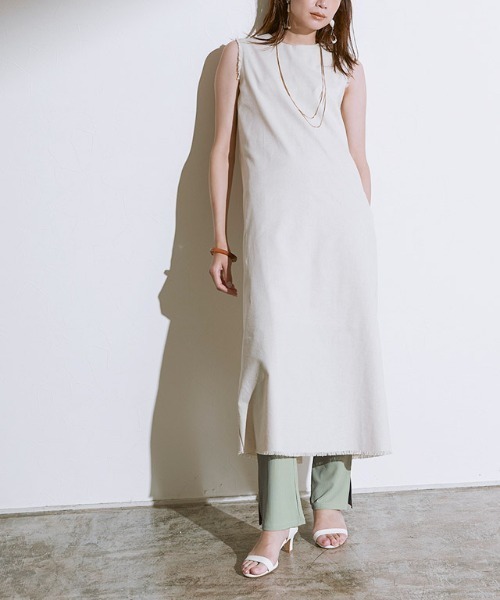 Pierrot(ピエロ)の「ストレートリブパンツ(その他パンツ・レディース・ミント/チャコール/モカ・M/L)」の7枚目の写真
