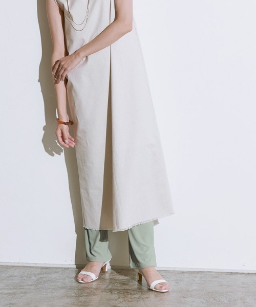 Pierrot(ピエロ)の「ストレートリブパンツ(その他パンツ・レディース・ミント/チャコール/モカ・M/L)」の8枚目の写真