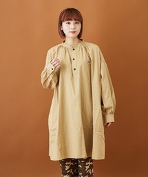 CUBE SUGAR（キューブシュガー）の「ブロードクロス ギャザーワンピース（シャツワンピース・レディース）」