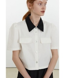 【Fano Studios】Bicolor short shirt FX21S035