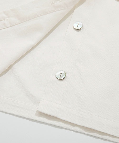 Fano Studios(ファノ ストゥディオズ)の「【Fano Studios】Bicolor short shirt FX21S035(シャツ/ブラウス・レディース・ホワイト・S/L/M)」の22枚目の写真