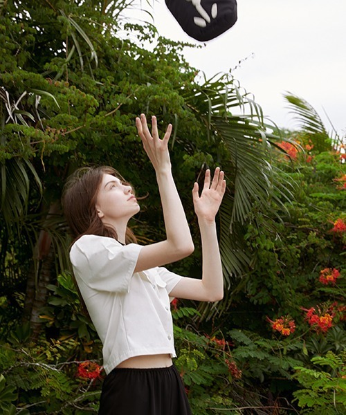 Fano Studios(ファノ ストゥディオズ)の「【Fano Studios】Bicolor short shirt FX21S035(シャツ/ブラウス・レディース・ホワイト・S/L/M)」の5枚目の写真