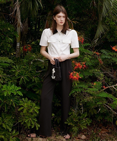 Fano Studios(ファノ ストゥディオズ)の「【Fano Studios】Bicolor short shirt FX21S035(シャツ/ブラウス・レディース・ホワイト・S/L/M)」の6枚目の写真