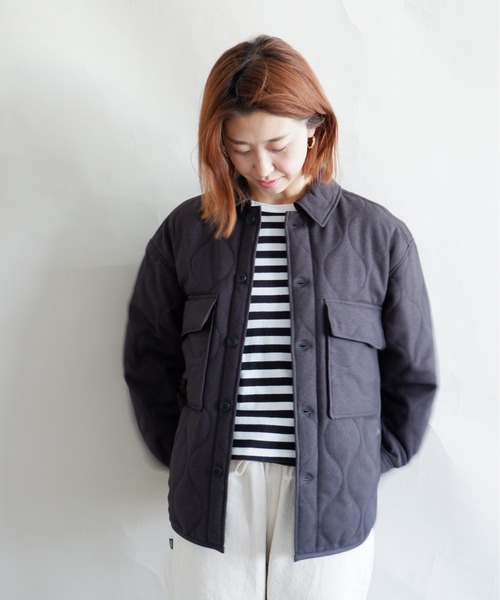 MANASTASH(マナスタッシュ)の「MANASTASH/マナスタッシュ W's PADDING JKT パディングジャケット(ブルゾン・レディース・ナチュラル/チャコールグレー・MEDIUM)」の9枚目の写真