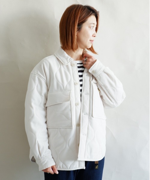 MANASTASH(マナスタッシュ)の「MANASTASH/マナスタッシュ W's PADDING JKT パディングジャケット(ブルゾン・レディース・ナチュラル/チャコールグレー・MEDIUM)」の11枚目の写真