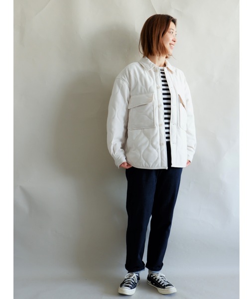 MANASTASH(マナスタッシュ)の「MANASTASH/マナスタッシュ W's PADDING JKT パディングジャケット(ブルゾン・レディース・ナチュラル/チャコールグレー・MEDIUM)」の10枚目の写真