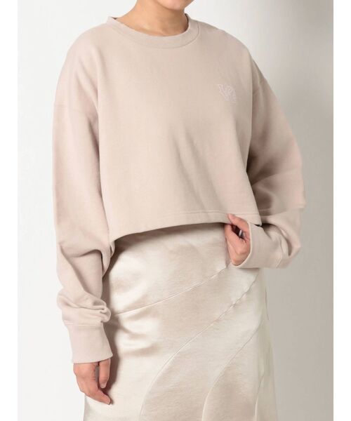 MERCURYDUO（マーキュリーデュオ）の「DC バックプリントクロップドスウェット（Tシャツ/カットソー・レディース・アイボリー/ベージュ・FREE）」の2枚目の写真