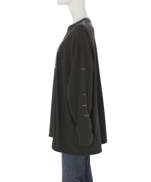 Ungrid（アングリッド）の「フォトデザインロゴロングスリーブTee（Tシャツ/カットソー・レディース・オフホワイト/チャコールグレー・FREE）」の18枚目の写真