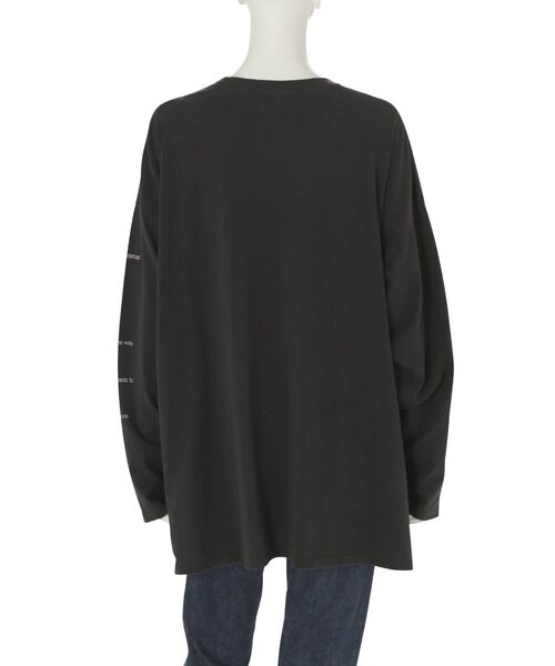 Ungrid（アングリッド）の「フォトデザインロゴロングスリーブTee（Tシャツ/カットソー・レディース・オフホワイト/チャコールグレー・FREE）」の19枚目の写真