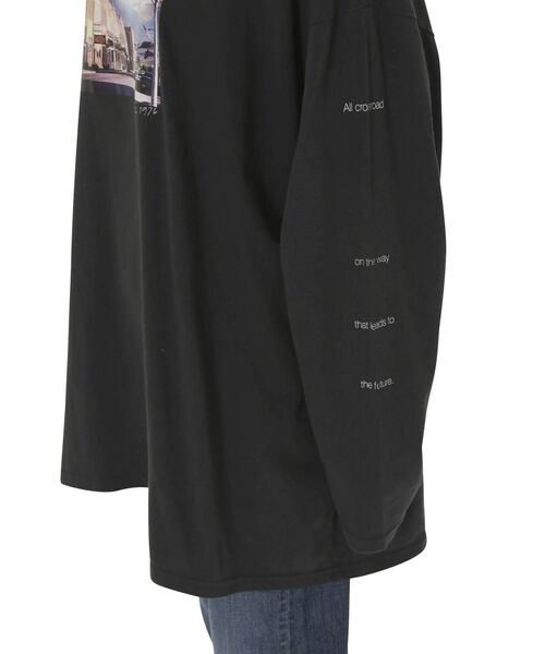 Ungrid（アングリッド）の「フォトデザインロゴロングスリーブTee（Tシャツ/カットソー・レディース・オフホワイト/チャコールグレー・FREE）」の22枚目の写真