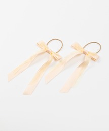 KP DECO（ケーピーデコ）の「リボンモチーフのヘアゴム同色2個セット（ヘアゴム・キッズ）」