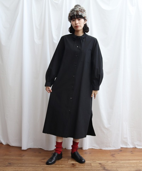 セール開催中 100 2タイプライター ちび丸衿ワンピース 人気ブランド