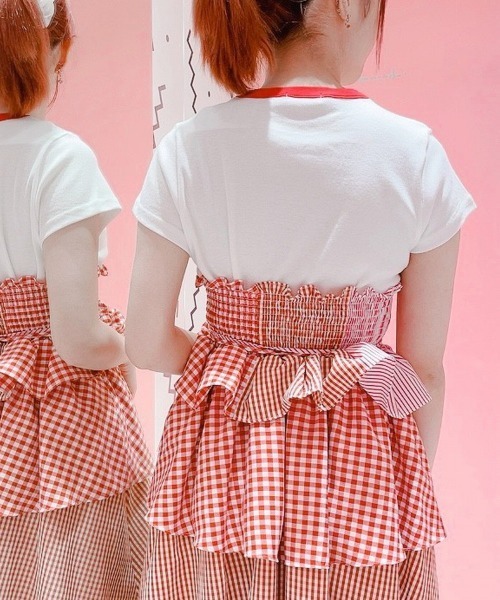 lilLilly(リルリリー)の「リンガープリントTシャツ(Tシャツ/カットソー・レディース・ブラック/レッド/ブルー/ホワイト・FREE)」の12枚目の写真