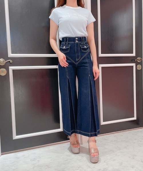 lilLilly(リルリリー)の「リンガープリントTシャツ(Tシャツ/カットソー・レディース・ブラック/レッド/ブルー/ホワイト・FREE)」の19枚目の写真