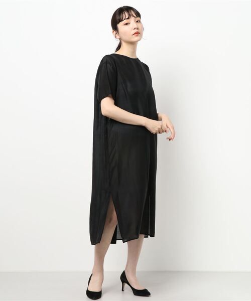 GARAGE OF GOOD CLOTHING(ガレージオブグッドクロージング)の「シースルー半袖ワンピース*(ワンピース・レディース・ブラック/ベージュ/カーキ・FREE)」の14枚目の写真