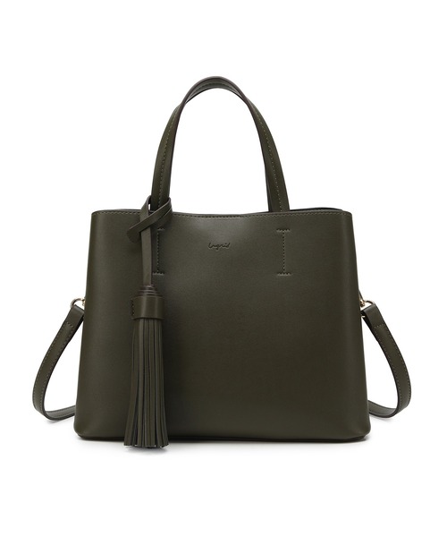 Ungrid(アングリッド)の「【Ungrid/アングリッド】ビッグタッセル ハンドバッグ(ハンドバッグ・レディース・ブラック/ダークブラウン/ベージュ/オリーブ/カーキ/アイボリー/ベージュ系その他/ブルー系その他/キャメル/スモークピンク/ワイン/ダークベージュ・FREE)」の21枚目の写真