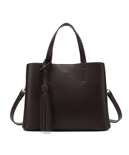 Ungrid(アングリッド)の「【Ungrid/アングリッド】ビッグタッセル ハンドバッグ(ハンドバッグ・レディース・ブラック/ダークブラウン/ベージュ/オリーブ/カーキ/アイボリー/ベージュ系その他/ブルー系その他/キャメル/スモークピンク/ワイン/ダークベージュ・FREE)」の20枚目の写真