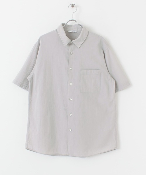 URBAN RESEARCH DOORS（アーバンリサーチドアーズ）の「マイクロサッカー レギュラーカラーシャツ（シャツ/ブラウス・メンズ・グレー/イエロー/ブラック・38/40）」の20枚目の写真