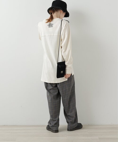 DOUBLE NAME（ダブルネーム）の「ハンド風ステッチゆるテーパードパンツ（その他パンツ・レディース・ブラック/ネイビー/ブラウン・FREE）」の19枚目の写真