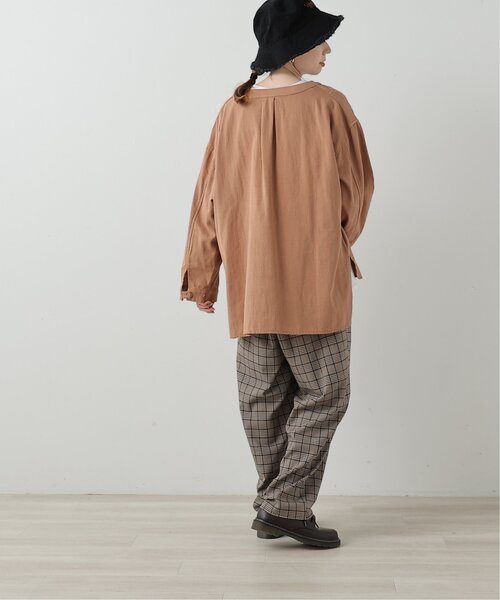 DOUBLE NAME（ダブルネーム）の「ハンド風ステッチゆるテーパードパンツ（その他パンツ・レディース・ブラック/ネイビー/ブラウン・FREE）」の20枚目の写真