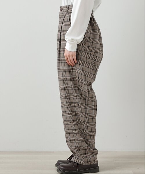 DOUBLE NAME（ダブルネーム）の「ハンド風ステッチゆるテーパードパンツ（その他パンツ・レディース・ブラック/ネイビー/ブラウン・FREE）」の9枚目の写真