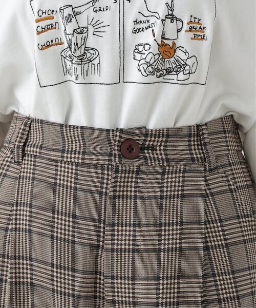 DOUBLE NAME（ダブルネーム）の「ハンド風ステッチゆるテーパードパンツ（その他パンツ・レディース・ブラック/ネイビー/ブラウン・FREE）」の6枚目の写真