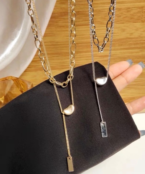 KOR（ケーオーアール）の「ダブルチェーンネックレス（ネックレス・レディース・シルバー/ゴールド・FREE）」の11枚目の写真