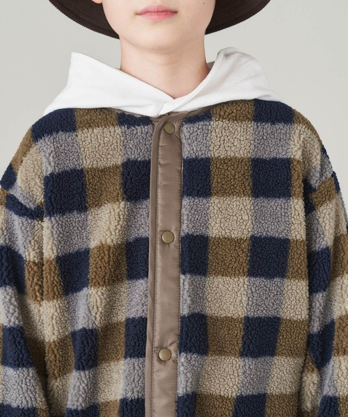 DOLCE&GABBANA/オンブレチェック/ボア/ランチジャケット DOLCE&GABBANA/オンブレチェック/ボア/ランチジャケット DOLCE&GABBANA