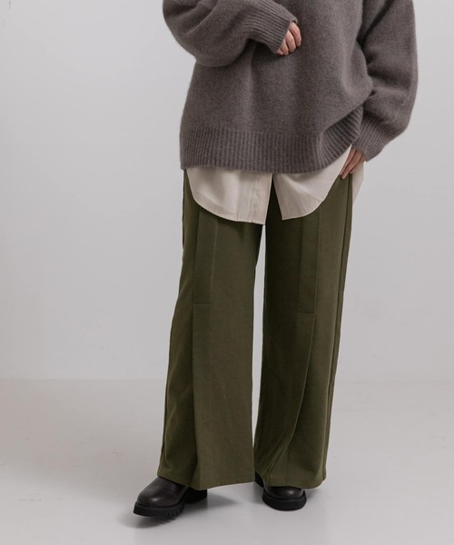 LAATO(ラート)の「TACK SWEAT PANTS(その他パンツ・レディース・カーキ/オフホワイト・FREE)」の5枚目の写真