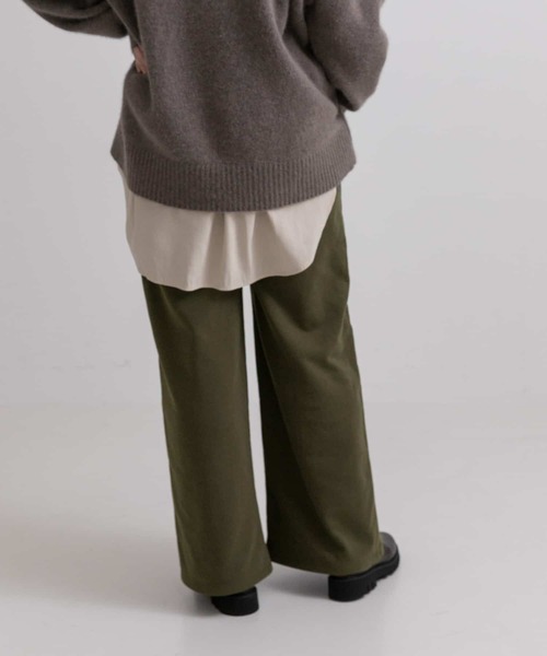 LAATO(ラート)の「TACK SWEAT PANTS(その他パンツ・レディース・カーキ/オフホワイト・FREE)」の10枚目の写真