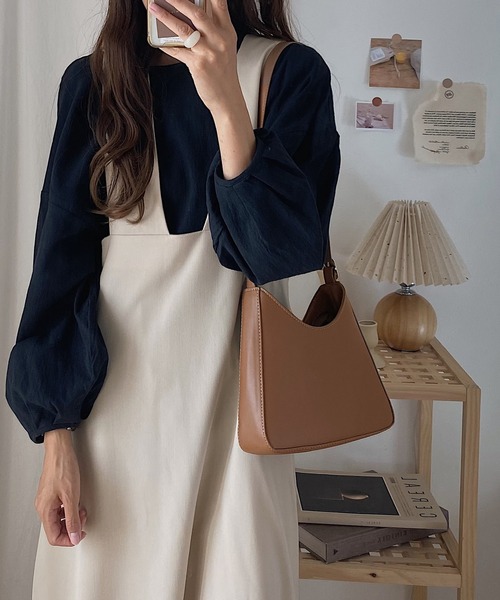 LAUIR（ラウアー）の「ラウンドショルダーバッグ（ショルダーバッグ・レディース・ダークブラウン/ホワイト/ベージュ系その他/ブラック/ブラウン系その他・FREE）」の10枚目の写真