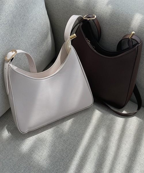 LAUIR（ラウアー）の「ラウンドショルダーバッグ（ショルダーバッグ・レディース・ダークブラウン/ホワイト/ベージュ系その他/ブラック/ブラウン系その他・FREE）」の14枚目の写真