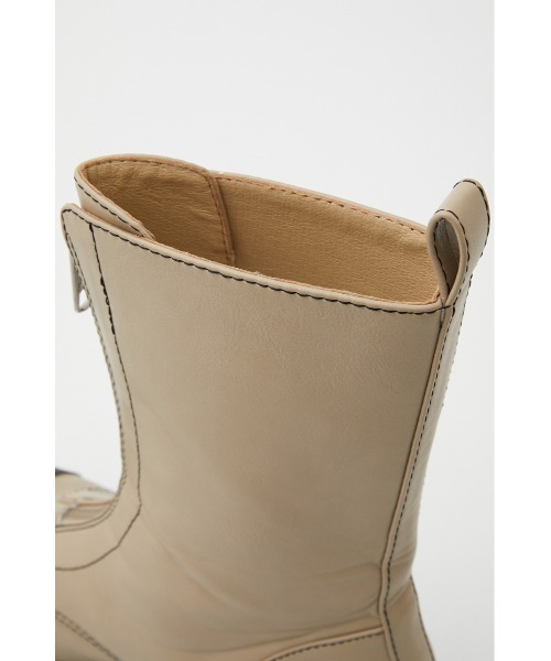 SLY（スライ）の「ZIP UP TRACK SOLE BOOTS ジップアップ トラックソール ブーツ（ブーツ・レディース・ブラック/ベージュ・MEDIUM/LARGE/SMALL）」の10枚目の写真