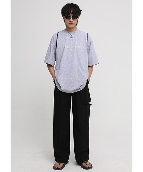MASONPRINCE(メイソンプリンス)の「【MASONPRINCE】Side damage slit denim pants SK2035(スラックス・メンズ・ブラック・L/XL/M/S)」の2枚目の写真