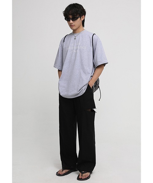 MASONPRINCE(メイソンプリンス)の「【MASONPRINCE】Side damage slit denim pants SK2035(スラックス・メンズ・ブラック・L/XL/M/S)」の3枚目の写真