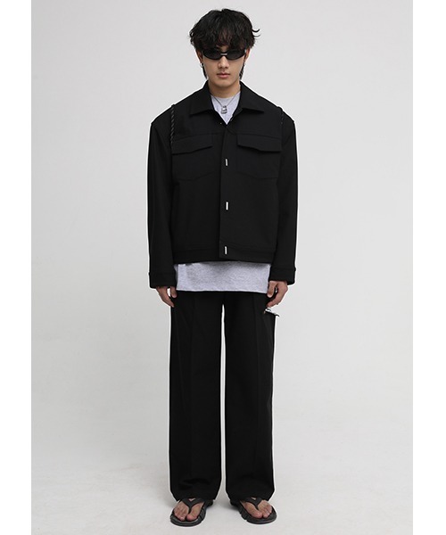 MASONPRINCE(メイソンプリンス)の「【MASONPRINCE】Side damage slit denim pants SK2035(スラックス・メンズ・ブラック・L/XL/M/S)」の7枚目の写真