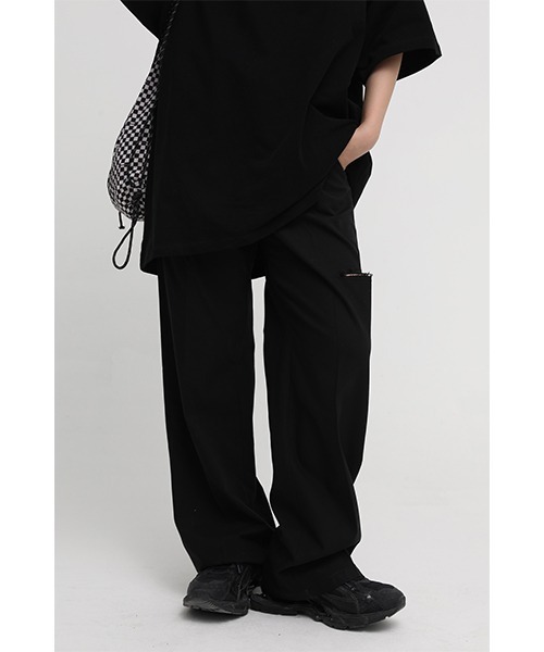 MASONPRINCE(メイソンプリンス)の「【MASONPRINCE】Side damage slit denim pants SK2035(スラックス・メンズ・ブラック・L/XL/M/S)」の9枚目の写真