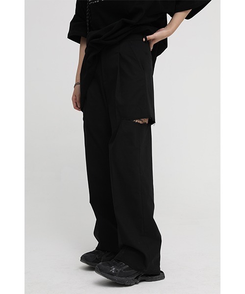 MASONPRINCE(メイソンプリンス)の「【MASONPRINCE】Side damage slit denim pants SK2035(スラックス・メンズ・ブラック・L/XL/M/S)」の11枚目の写真