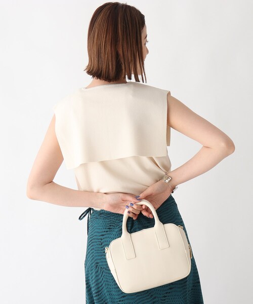 OPAQUE.CLIP（オペークドットクリップ）の「◆2wayセーラーカラーニット【WEB限定カラー・サイズ】（ニット/セーター・レディース・チャコールグレー/ブラック/オフホワイト/ブルー/ホワイト系9/モスグリーン系7・40/38/42/36/34）」の13枚目の写真